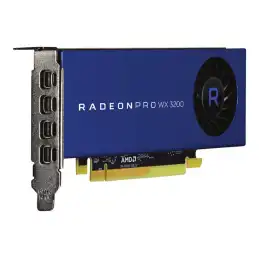 AMD Radeon Pro WX 3200 - Carte graphique - Radeon Pro WX 3200 - 4 Go GDDR5 - PCIe 3.0 x16 profil bas - 4... (100-506115)_3